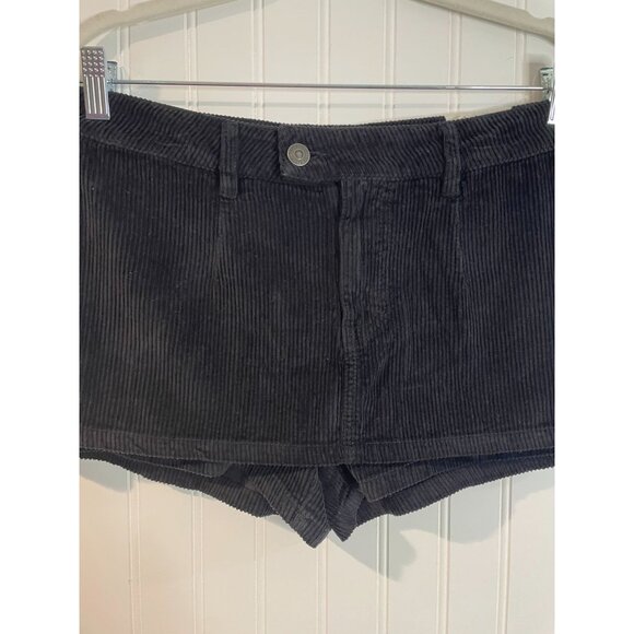 Free People We The Free Gallivanting Black Skort Micro Mini Denim Size 26 - Picture 5 of 16
